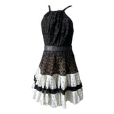 Roberto Cavalli cotton silk eyelet crochet lace dress